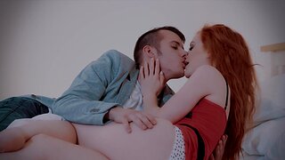 Exposed redhead jumps on the unearth plus moans in very sexy hardcore display